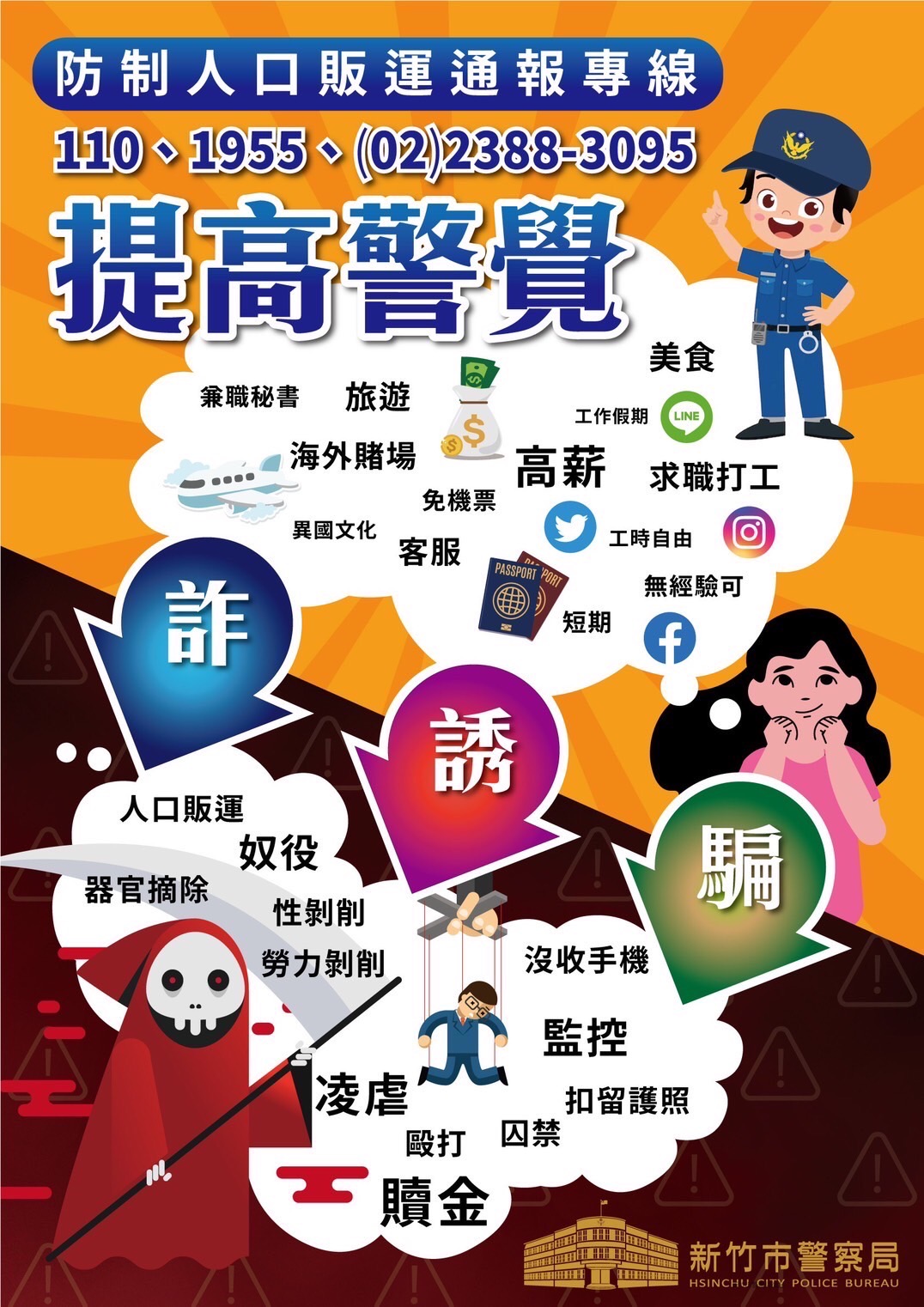 反詐騙宣導海報