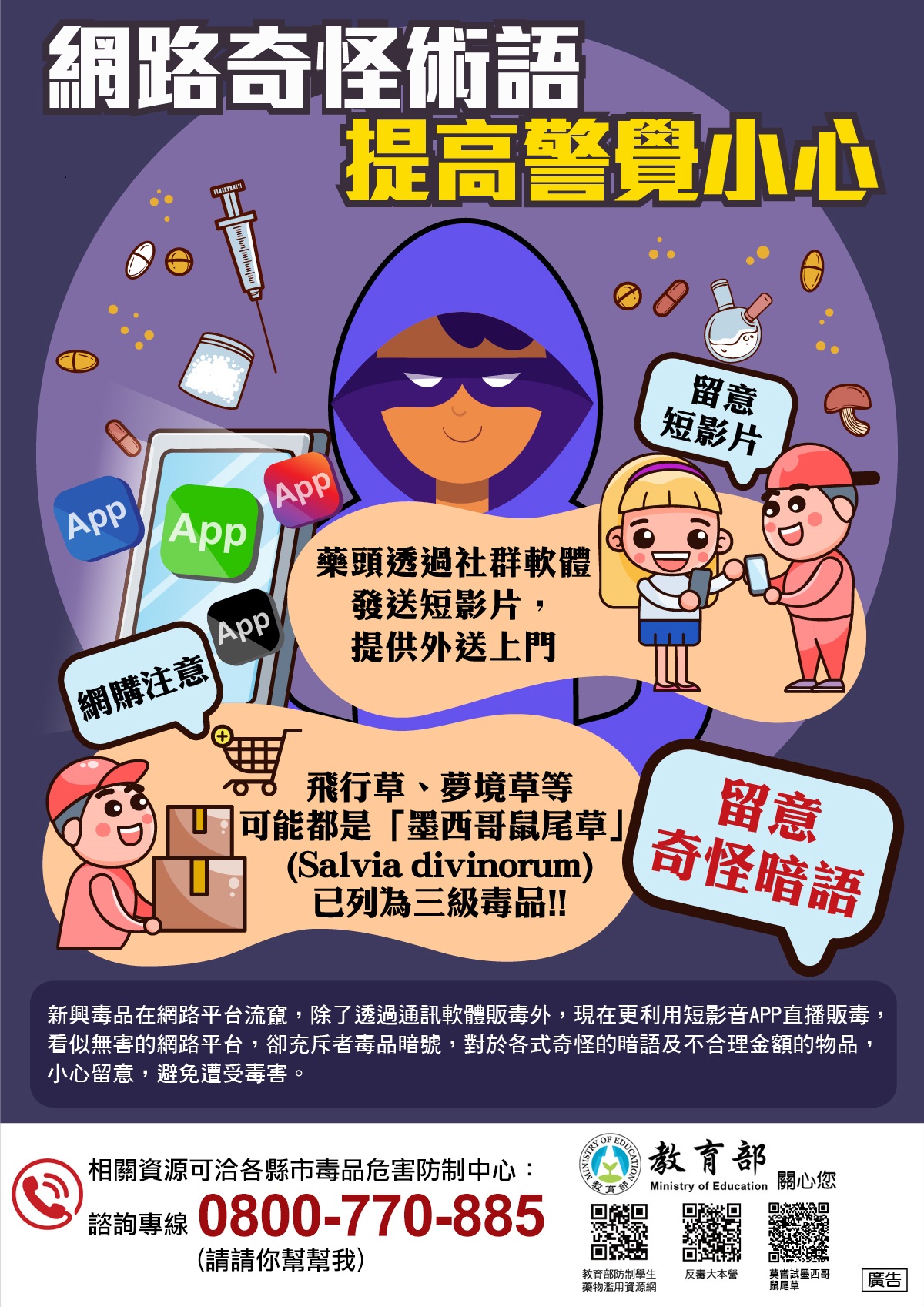 防制網路涉毒販毒